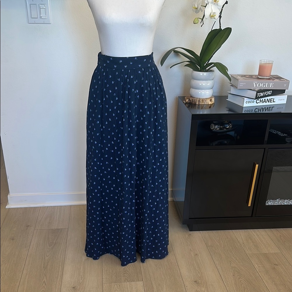 Brand New Madewell Floral Print Cotton Maxi Skirt XS